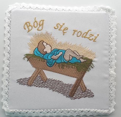 Bielizna kielichowa Boże Narodzenie - Bóg się rodzi - zdjęcie 2 - Bielizna kielichowa Boże Narodzenie - Bóg się rodzi