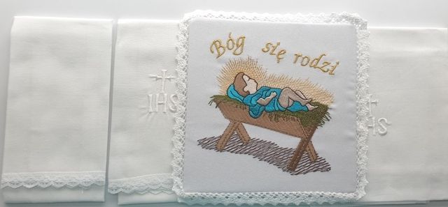 Bielizna kielichowa Boże Narodzenie - Bóg się rodzi - zdjęcie 3 - Bielizna kielichowa Boże Narodzenie - Bóg się rodzi