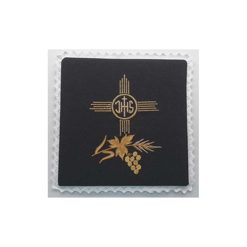 Palka haftowana czarna IHS (3) - Palka haftowana czarna IHS (3)