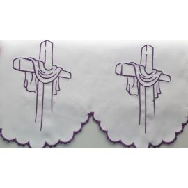 Obrus ołtarzowy haftowany - wzór eucharystyczny (217) - OBRUSY OŁTARZOWE - Nowość