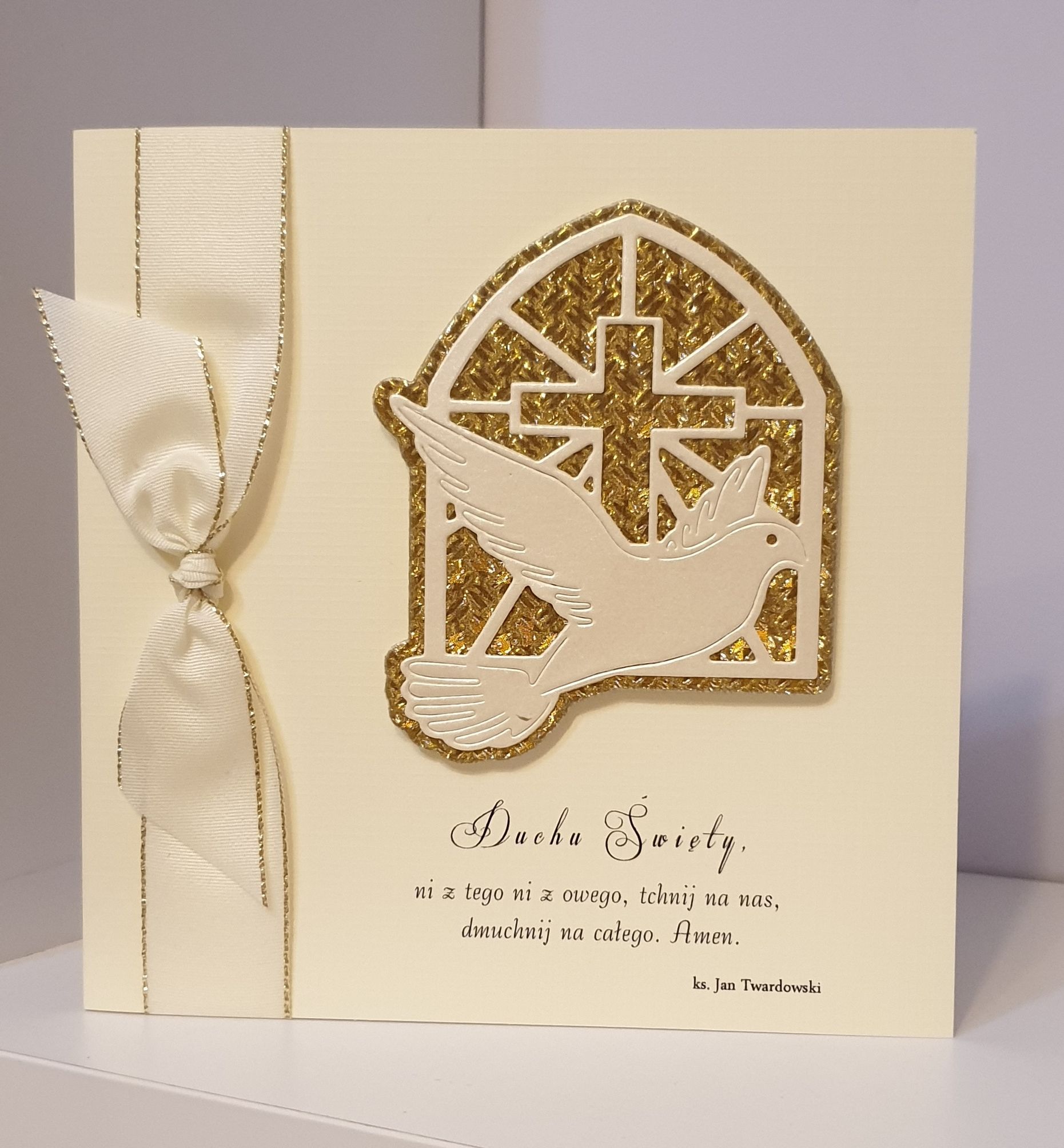 Kartka ręcznie wykonana - Bierzmowanie (1)