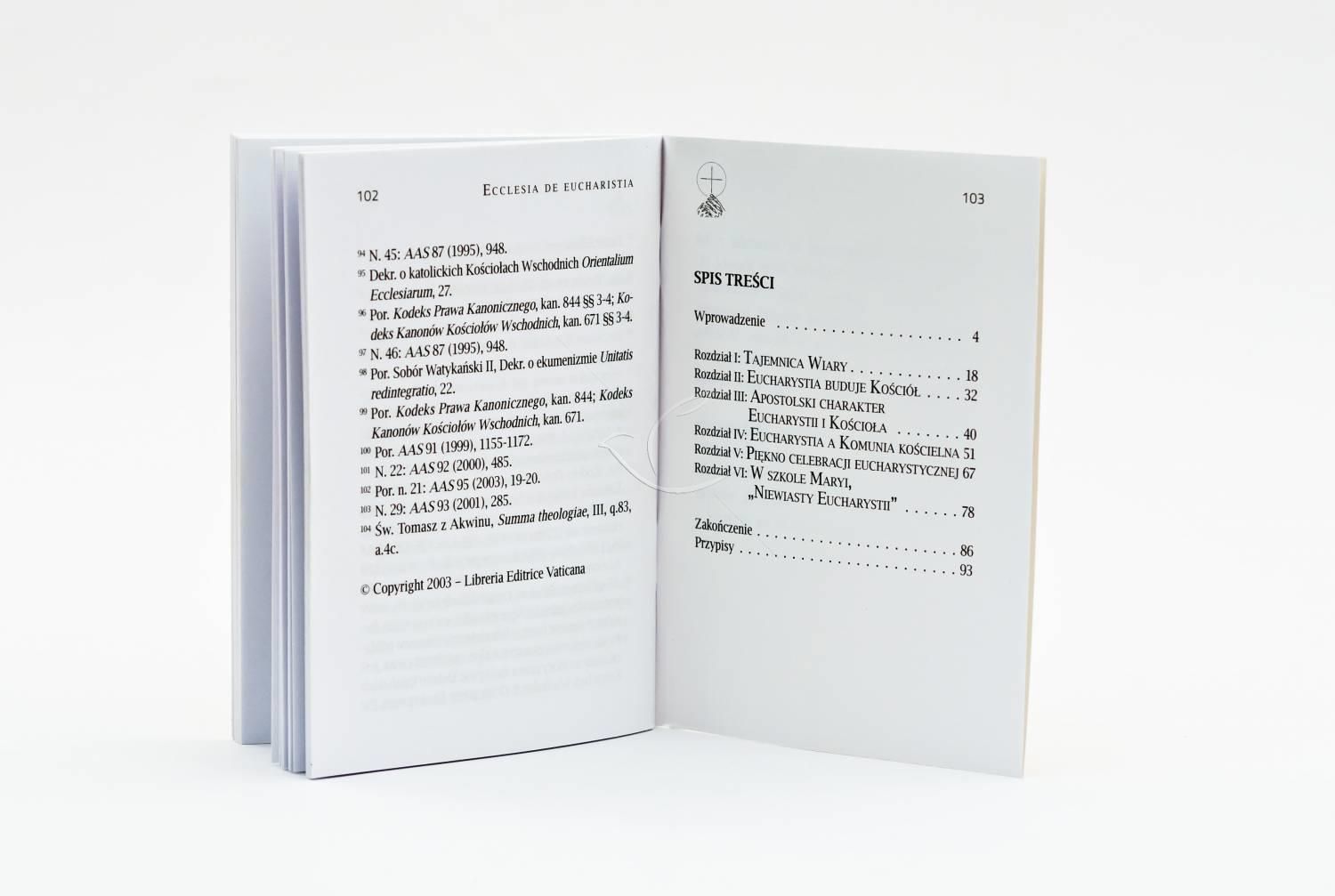 Encyklika o Eucharystii - Książeczka - zdjęcie 2 - Encyklika o Eucharystii - Książeczka