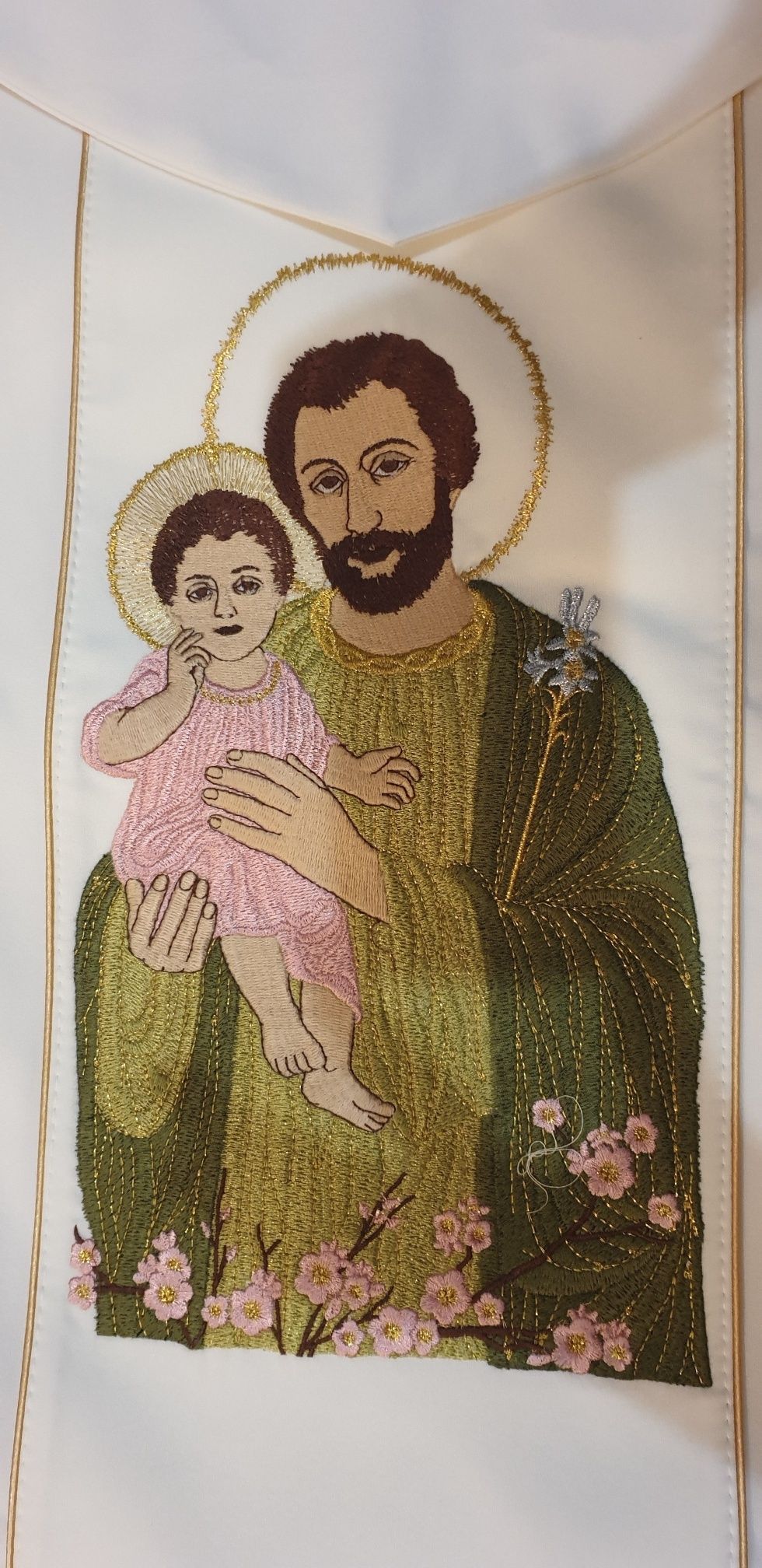 Stuła z wizerunkiem Św. Józefa - zdjęcie 2 - Stuła z wizerunkiem Św. Józefa