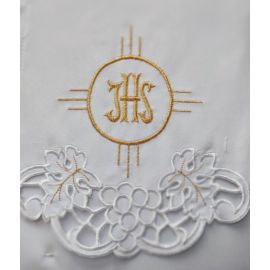 Obrus ołtarzowy haftowany - wzór eucharystyczny (139) - OBRUSY OŁTARZOWE - Nowość