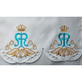 Obrus Maryjny haftowany (79) - OBRUSY OŁTARZOWE - Nowość