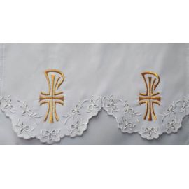 Obrus ołtarzowy haftowany - wzór eucharystyczny (137) - OBRUSY OŁTARZOWE - Nowość
