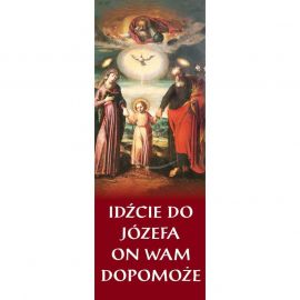 Baner - idźcie do Józefa on wam dopomoże - Banery Św. Józef - Nowość
