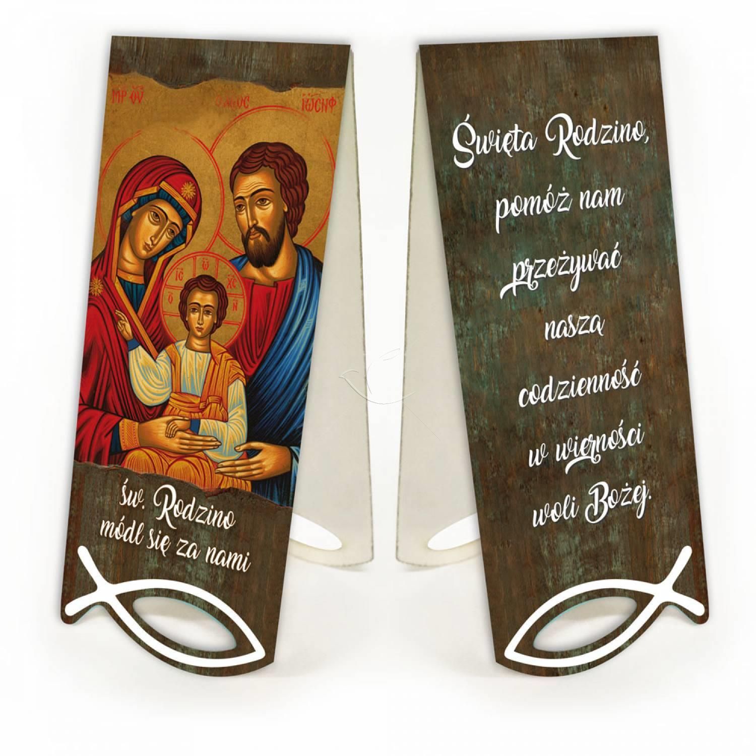 Święta Rodzina - Zakładka papierowa z magnesem