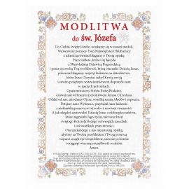 Święty Józef - Ikona dwustronna z modlitwą format A5 (2) - zdjęcie 2 - Święty Józef - Ikona dwustronna z modlitwą format A5 (2)