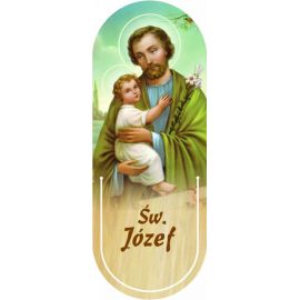 Święty Józef - Zakładka półokrągła syntetyczna - Zakładki religijne do książek - Nowość