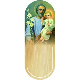 Święty Józef - Zakładka półokrągła syntetyczna (3) - Zakładki religijne do książek - Nowość