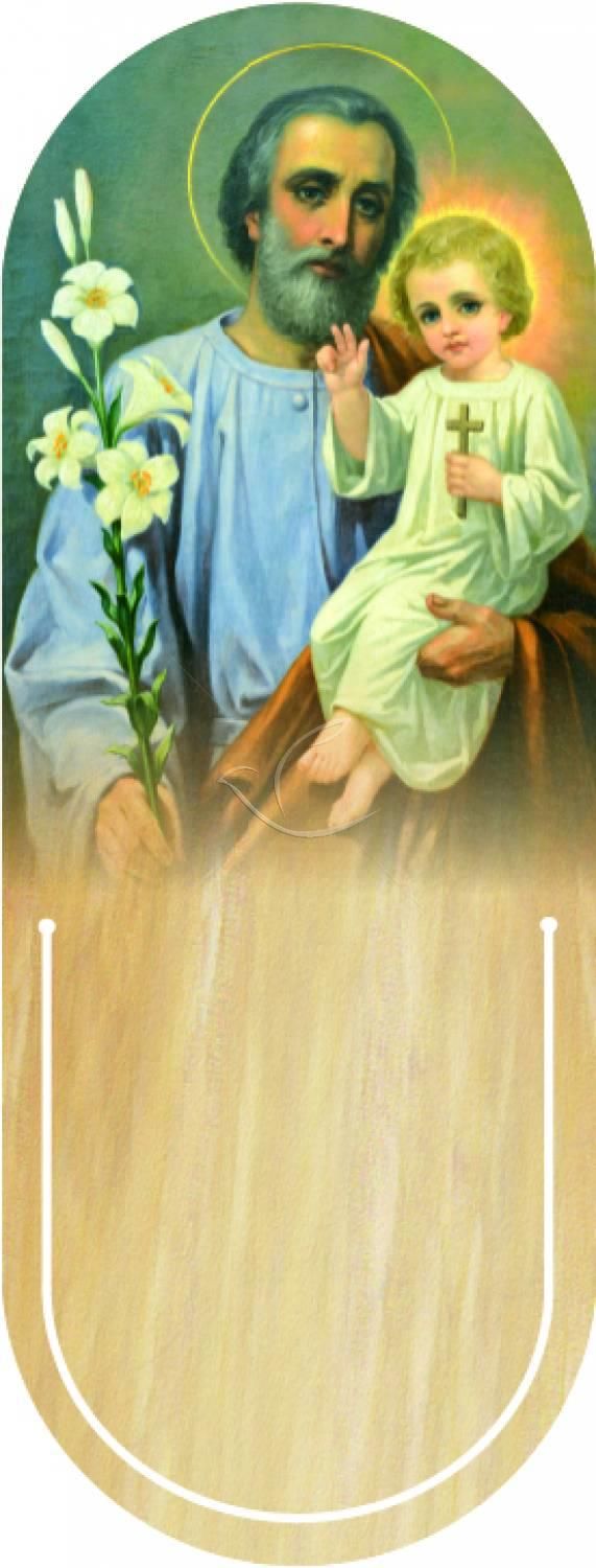 Święty Józef - Zakładka półokrągła syntetyczna (3)