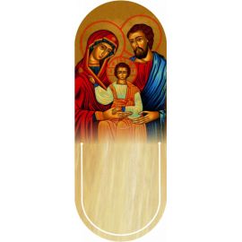 Święta Rodzina - Ikona - Zakładka półokrągła syntetyczna - Zakładki religijne do książek - Nowość
