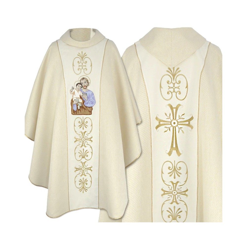 Ornat haftowany z wizerunkiem Świętego Józefa (4)