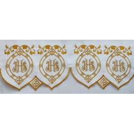 Obrus ołtarzowy haftowany - wzór eucharystyczny (92) - OBRUSY OŁTARZOWE - Nowość
