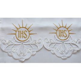 Obrus ołtarzowy haftowany - wzór eucharystyczny (114) - OBRUSY OŁTARZOWE - Nowość