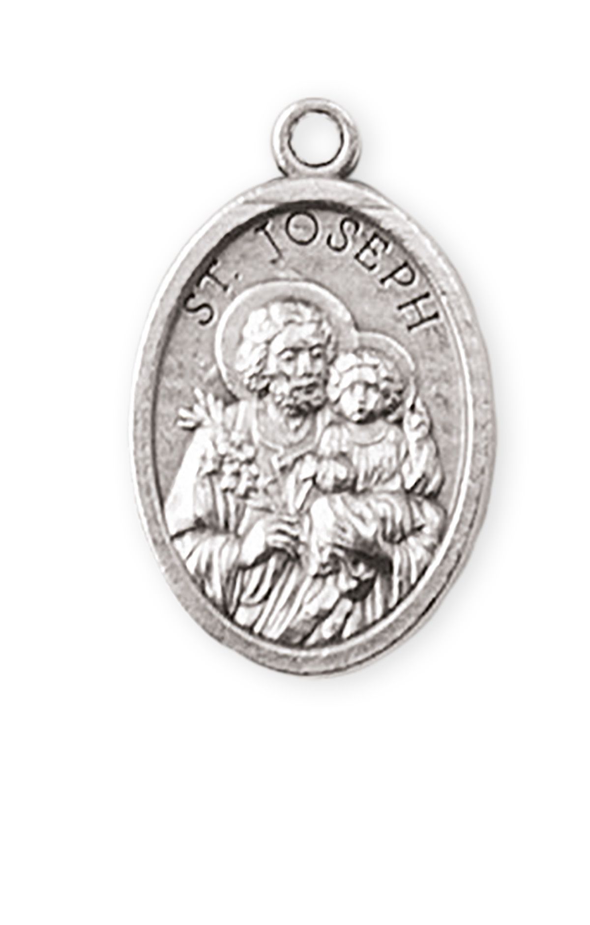 Medalik metalowy Święty Józef