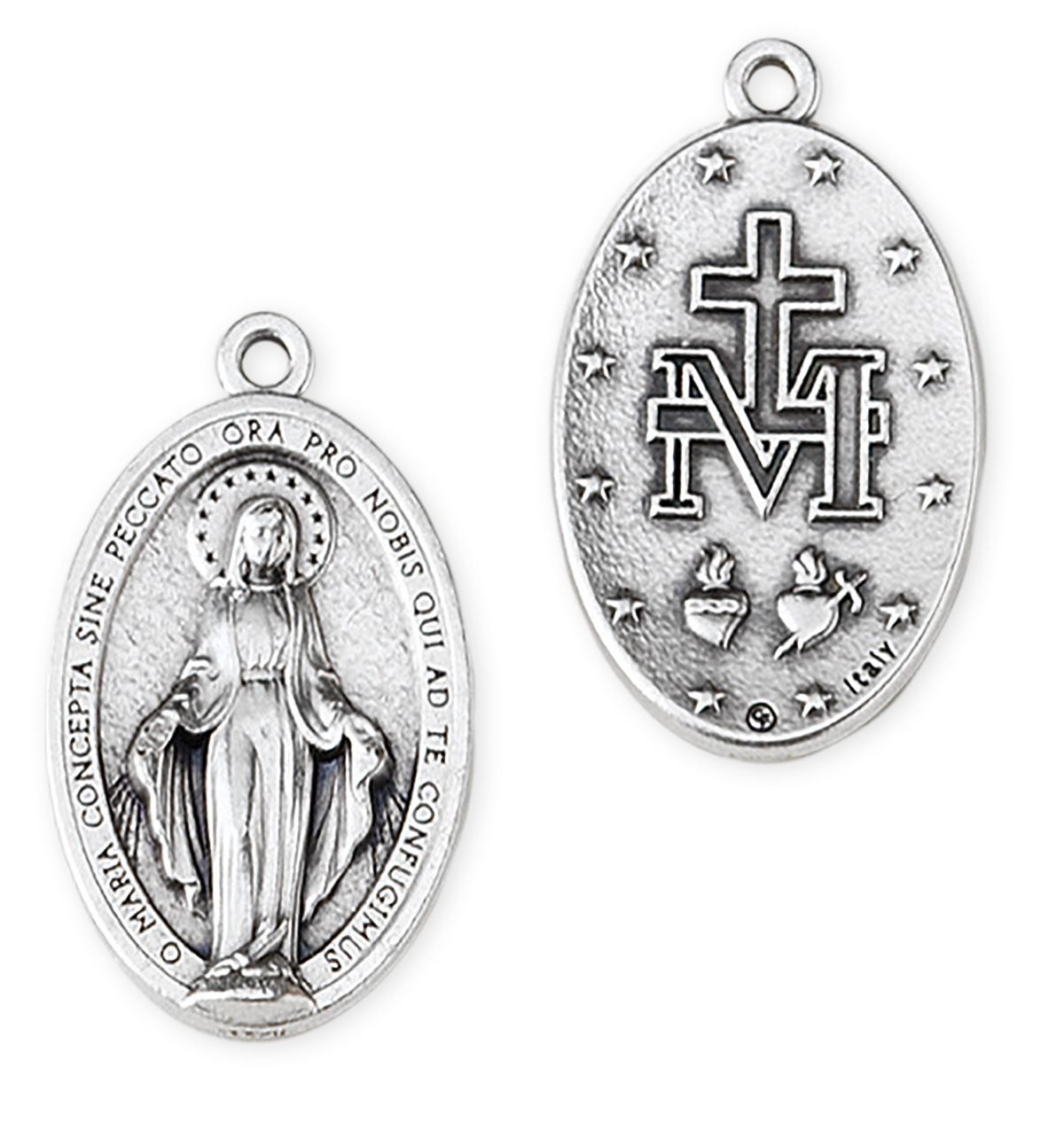 Medalik metalowy Matka Boża Niepokalana 3 cm