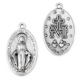 Medalik metalowy Matka Boża Niepokalana 4 cm - Medaliki włoskie metalowe - Nowość
