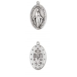 Medalik metalowy Matka Boża Niepokalana 4 cm - zdjęcie 2 - Medalik metalowy Matka Boża Niepokalana 4 cm