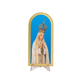 Matka Boża Fatimska - Obraz półokrągły - Obrazek religijny płyta HDF - Nowość