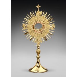 Monstrancja mosiężna, pozłacana - 73 cm (D21) - MONSTRANCJE - Nowość
