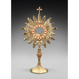 Monstrancja mosiężna, pozłacana - 59 cm (D25) - MONSTRANCJE - Nowość