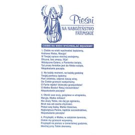 Folder Pieśni na nabożeństwo fatimskie - Folder religijny - Nowość