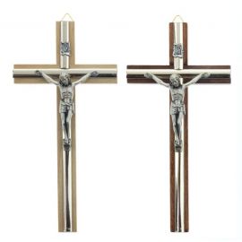 Krzyż drewniany na ścianę z ozdobną listwą - 16 cm - KRZYŻE, KRZYŻYKI - Nowość
