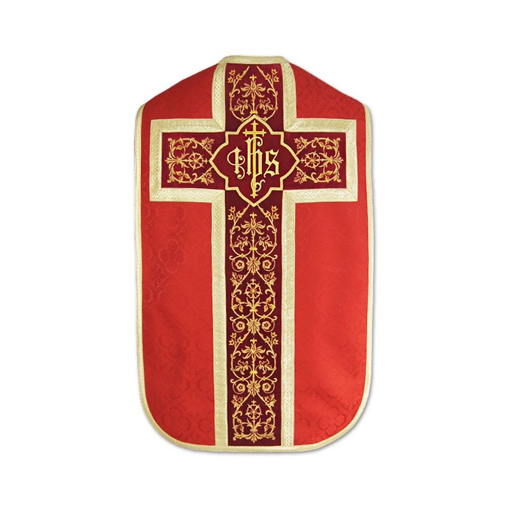 Ornat rzymski IHS - kolory liturgiczne, żakard (37) - zdjęcie 4 - Ornat rzymski IHS - kolory liturgiczne, żakard (36)