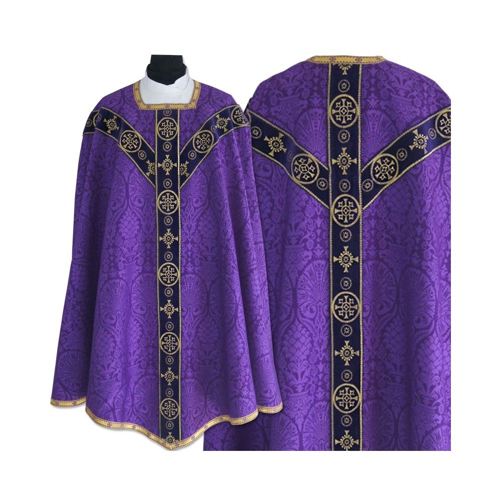 Szata liturgiczna conical fioletowy - Ornaty Semi Gotyckie