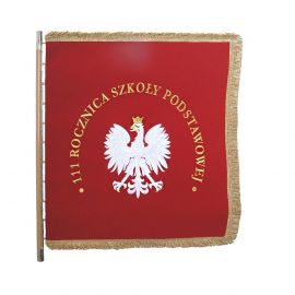 Sztandar szkolny model 2 - CHORĄGWIE, SZTANDARY - Nowość