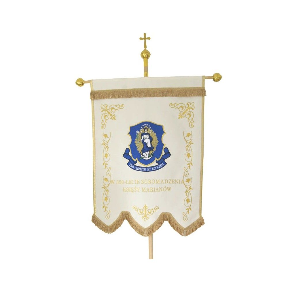 Chorągiew dwustronna Św. Stanisław - haft - zdjęcie 2 - Chorągiew dwustronna Św. Stanisław - haft