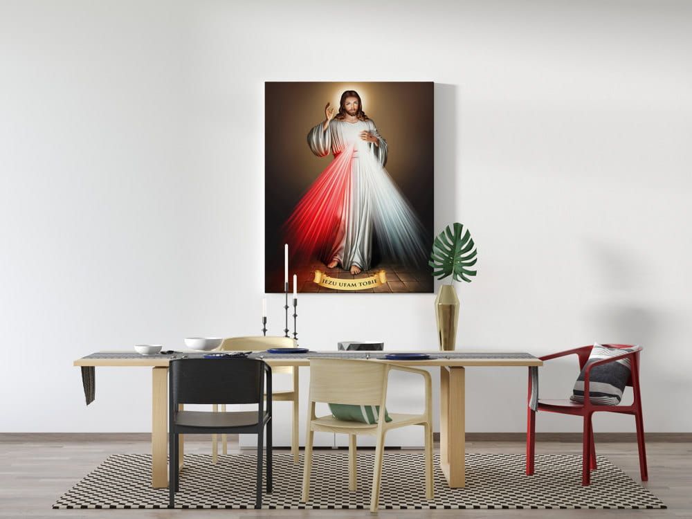 Obraz Jezus Miłosierny - płótno canvas (1) - zdjęcie 2 - Obraz Jezus Miłosierny - płótno canvas (1)