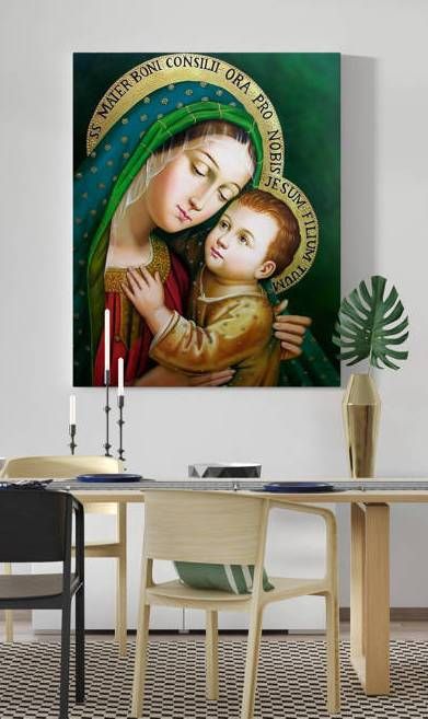 Obraz Matka Boża Dobrej Rady - płótno canvas (26) - zdjęcie 2 - Obraz Matka Boża Dobrej Rady - płótno canvas (26)