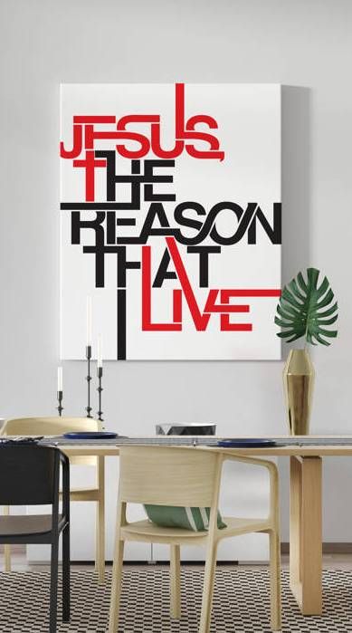 Obraz napis angielski - Jesus the reason that I live (34) - zdjęcie 2 - Obraz napis angielski - Jesus the reason that I live (34)