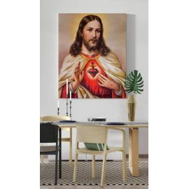 Obraz Serce Jezusa - płótno canvas (36) - zdjęcie 2 - Obraz Serce Jezusa - płótno canvas (36)
