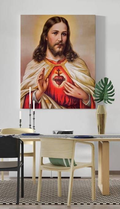 Obraz Serce Jezusa - płótno canvas (36) - zdjęcie 2 - Obraz Serce Jezusa - płótno canvas (36)