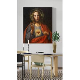 Obraz Serce Jezusa - płótno canvas (39) - zdjęcie 2 - Obraz Serce Jezusa - płótno canvas (39)