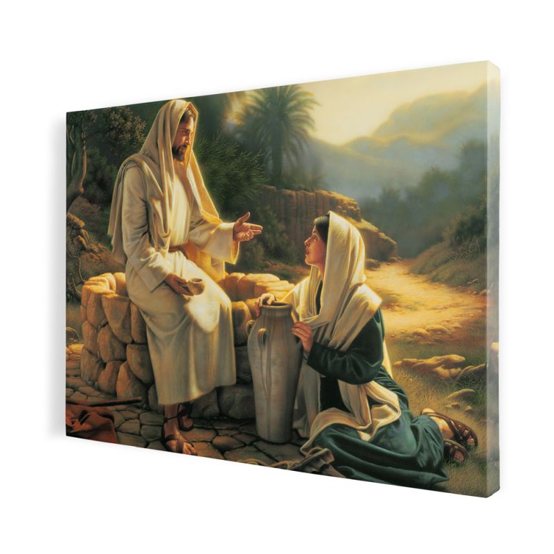 Obraz Jezus i Samarytanka - płótno canvas (46) - Obraz Jezus i Samarytanka - płótno canvas (46)