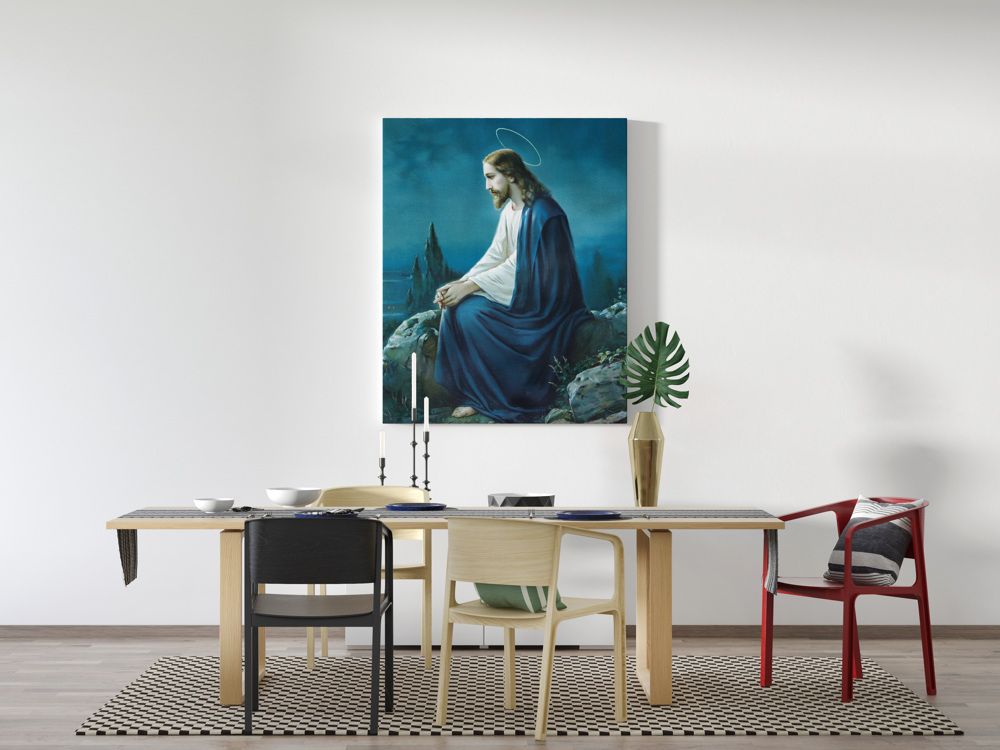 Obraz Chrystus modlący się - płótno canvas (51) - zdjęcie 2 - Obraz Chrystus modlący się - płótno canvas (51)