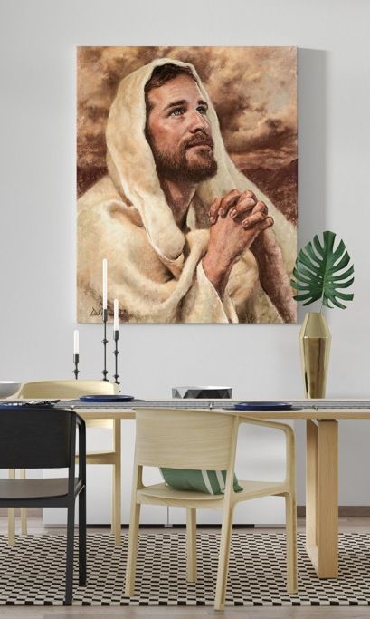 Obraz Chrystus modlący się - płótno canvas (52) - zdjęcie 2 - Obraz Chrystus modlący się - płótno canvas (52)