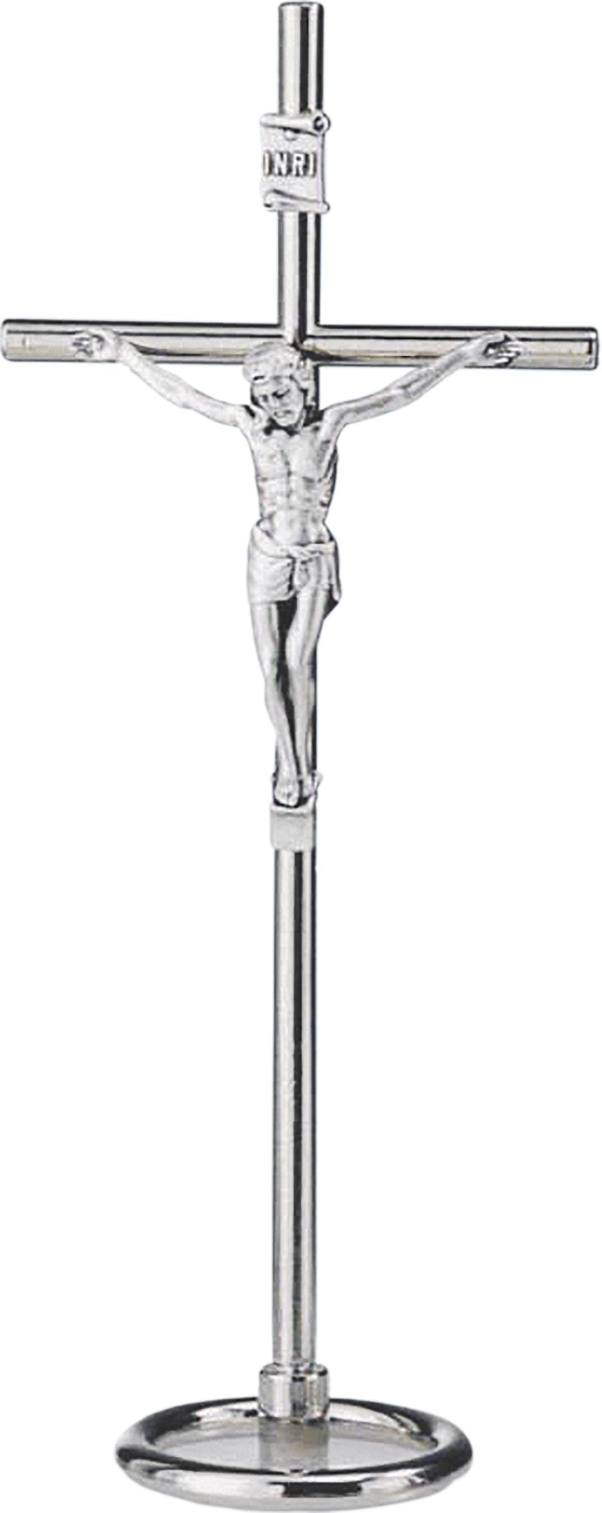 Krzyż metalowy stojący 15,5 cm