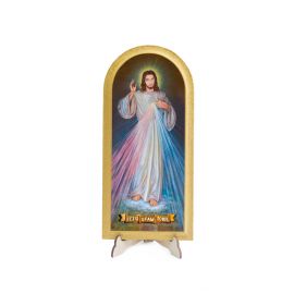Obraz półokrągły Jezu Ufam Tobie - Obrazek religijny płyta HDF - Nowość