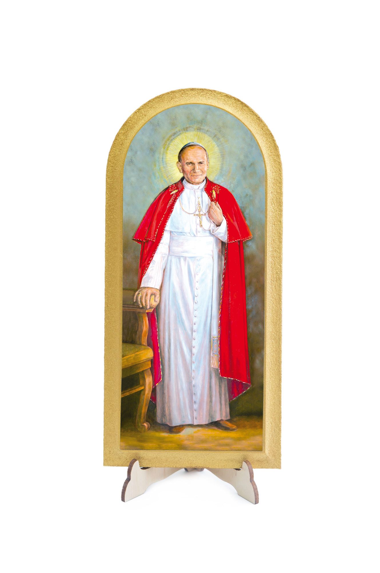 Obraz półokrągły Święty Jan Paweł II - Ołtarz ze szczyrku