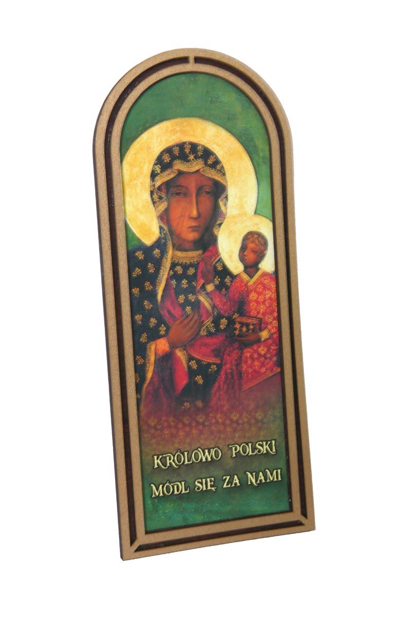 Obraz półokrągły - Matka Boża Częstochowska - zdjęcie 2 - Obraz półokrągły - Matka Boża Częstochowska