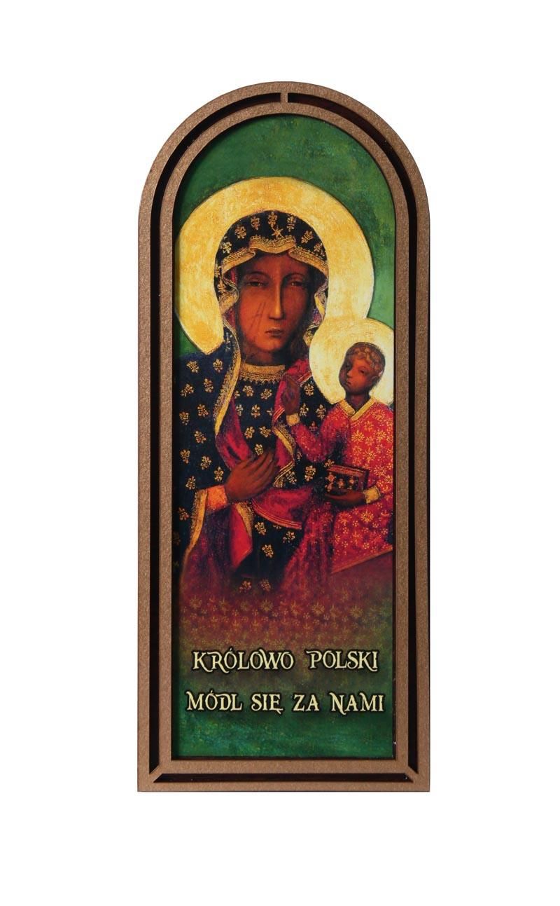Obraz półokrągły - Matka Boża Częstochowska