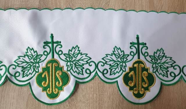 Metraż haftowany zielony, IHS