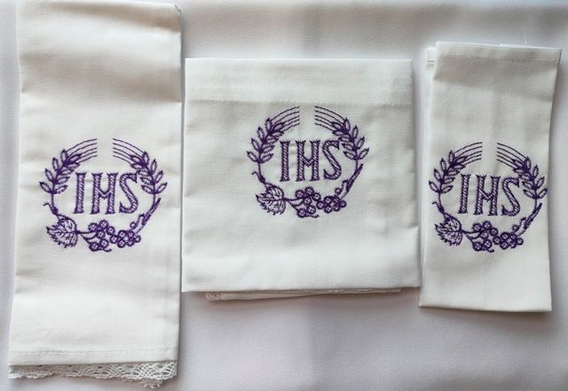 Bielizna kielichowa IHS fioletowy - Bielizna kielichowa IHS fioletowy