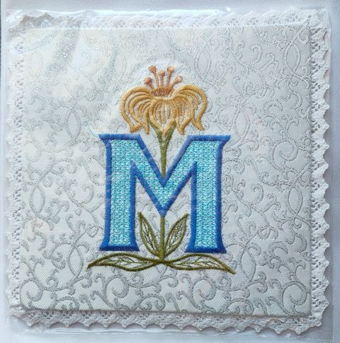 Palka haftowana wzór maryjny M (4) - zdjęcie 2 - Palka haftowana wzór maryjny M (4)